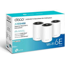 Belaidžio Tinklo Tinklelio Sistema - TP-LINK Deco XE75 3 Vienetų Rinkinys Dviejų Juostų Wi-Fi AXE5400 Belaidžio Tinklo Tinklelio Sistema - TP-LINK Deco XE75 3 Vienetų Rinkinys Dviejų Juostų Wi-Fi AXE5400