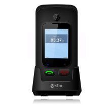 Mobilusis telefonas Digni Flip, juodas Mobilusis telefonas Digni Flip, juodas