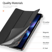 Dėklas Dux Ducis Domo Xiaomi Redmi Pad 2 SE 9.7 juodas