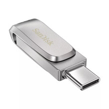 Sandisk „Ultra Dual Drive Luxe“ 128 GB (sidabrinis, USB-A 3.2 1 kartos, USB-C 3.2 1 kartos) Sandisk „Ultra Dual Drive Luxe“ 128 GB (sidabrinis, USB-A 3.2 1 kartos, USB-C 3.2 1 kartos)