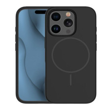 iLike Apple iPhone 16 Pro Max Soft Touch Silicone case With Magnetic Black