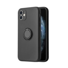 iLike Apple iPhone 13 PRO silikoninis žiedas, juodas