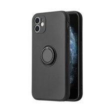 iLike Apple iPhone 13 PRO MAX silikoninis žiedas, juodas