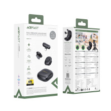 Acefast R1 Wireless microphone set with charging case Black