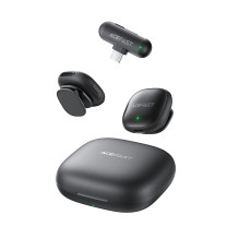 Acefast R1 Wireless microphone set with charging case Black
