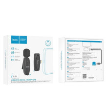 Hoco L15 Wireless Microphone with Lightning connector Black