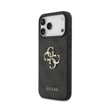 Dėklas Guess PU 4G Metal Logo Apple iPhone 18 Pro pilkas Dėklas Guess PU 4G Metal Logo Apple iPhone 18 Pro pilkas