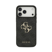Dėklas Guess PU 4G Metal Logo Apple iPhone 18 Pro pilkas Dėklas Guess PU 4G Metal Logo Apple iPhone 18 Pro pilkas
