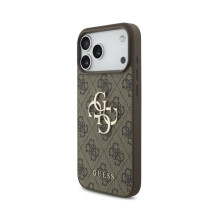 Dėklas Guess PU 4G Metal Logo Apple iPhone 18 Pro rudas Dėklas Guess PU 4G Metal Logo Apple iPhone 18 Pro rudas