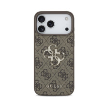 Dėklas Guess PU 4G Metal Logo Apple iPhone 18 Pro rudas Dėklas Guess PU 4G Metal Logo Apple iPhone 18 Pro rudas
