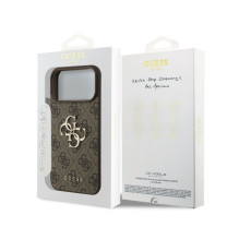 Dėklas Guess PU 4G Metal Logo Apple iPhone 18 Pro rudas Dėklas Guess PU 4G Metal Logo Apple iPhone 18 Pro rudas