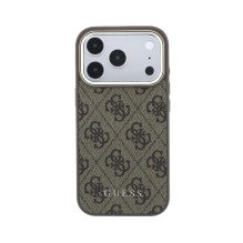 Dėklas Guess PU Leather 4G Gold Frame MagSafe Apple iPhone 18 Pro Max rudas Dėklas Guess PU Leather 4G Gold Frame MagSafe Apple iPhone 18 Pro Max rudas