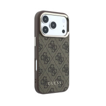 Dėklas Guess PU Leather 4G Gold Frame MagSafe Apple iPhone 18 Pro Max rudas Dėklas Guess PU Leather 4G Gold Frame MagSafe Apple iPhone 18 Pro Max rudas