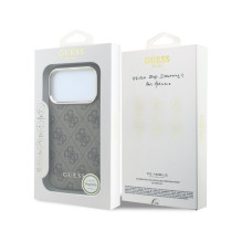 Dėklas Guess PU Leather 4G Gold Frame MagSafe Apple iPhone 18 Pro Max rudas Dėklas Guess PU Leather 4G Gold Frame MagSafe Apple iPhone 18 Pro Max rudas