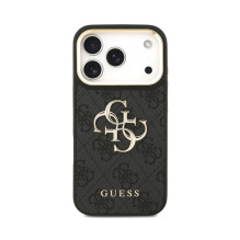 Dėklas Guess PU Leather 4G Metal Logo Gold Frame Apple iPhone 18 Pro Max juodas Dėklas Guess PU Leather 4G Metal Logo Gold Frame Apple iPhone 18 Pro Max juodas