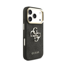 Dėklas Guess PU Leather 4G Metal Logo Gold Frame Apple iPhone 18 Pro Max juodas Dėklas Guess PU Leather 4G Metal Logo Gold Frame Apple iPhone 18 Pro Max juodas