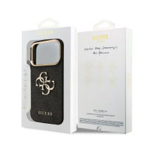 Dėklas Guess PU Leather 4G Metal Logo Gold Frame Apple iPhone 18 Pro Max juodas Dėklas Guess PU Leather 4G Metal Logo Gold Frame Apple iPhone 18 Pro Max juodas