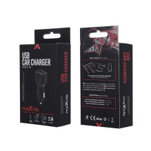 Maxlife Car charger Fast Charge 2.1A Black