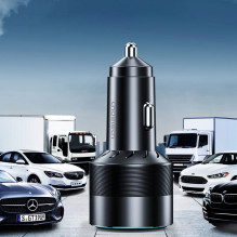 Choetech Choetech fast car charger 130W 2xUSB-C + USB-A black (TC0011)