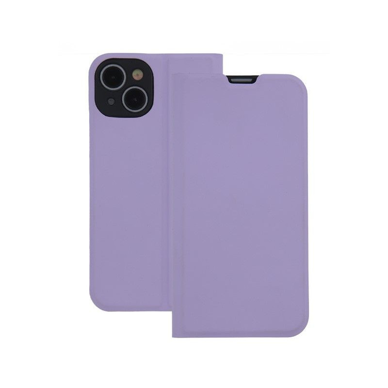 iLike Samsung Galaxy A55 5G išmanusis minkštas dėklas šviesiai violetinis