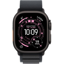 Apple Watch Ultra 3 GPS + Cellular 49mm Black Titanium Case with Black Alpine Loop - Large,Model A3281 MF0X4QI / A