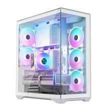 Kompiuterio korpusas - MODECOM Volcano SPACE XL Full Tower E-ATX, ARGB, balta