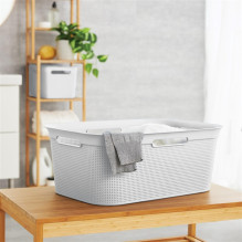 BASKET LAUNDRY BRISEN 41L WHITE COLOR BASKET LAUNDRY BRISEN 41L WHITE COLOR