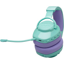 JBL Quantum 360 belaidės ausinės, žalsvai mėlynos