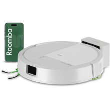 Robotas Siurblys - iRobot Roomba 115 Combo LiDAR Šluostantis Baltas