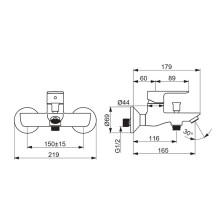FAUCET SHOWER AND BATH ORAS LINEA FAUCET SHOWER AND BATH ORAS LINEA