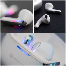 Forcell F-Audio Pulse Air ENC Wireless In-Ear TWS Earbuds silver Forcell F-Audio Pulse Air ENC Wireless In-Ear TWS Earbuds silver