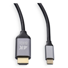 Cable USB C–HDMI Blue Star 4K 60Hz – didelės spartos, HDR, ARC, Ethernet, AWM, 2m juodas Cable USB C–HDMI Blue Star 4K 60Hz – didelės spartos, HDR, ARC, Ethernet, AWM, 2m juodas
