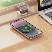 Powerbank compatible with MagSafe Hoco 5000 mAh QC PD 18W J117 black Powerbank compatible with MagSafe Hoco 5000 mAh QC PD 18W J117 black