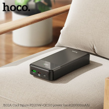 Powerbank Hoco 20000 mAh QC3.0 PD 3A 20W J102A black Powerbank Hoco 20000 mAh QC3.0 PD 3A 20W J102A black