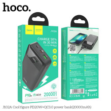 Powerbank Hoco 20000 mAh QC3.0 PD 3A 20W J102A black Powerbank Hoco 20000 mAh QC3.0 PD 3A 20W J102A black