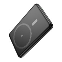 Powerbank compatible with MagSafe Hoco 5000 mAh QC PD 2A 20W ultra-thin J140A black Powerbank compatible with MagSafe Hoco 5000 mAh QC PD 2A 20W ultra-thin J140A black