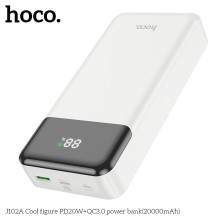 Powerbank Hoco 20000 mAh QC3.0 PD 3A 20W J102A white Powerbank Hoco 20000 mAh QC3.0 PD 3A 20W J102A white