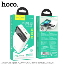 Powerbank Hoco 20000 mAh QC3.0 PD 3A 20W J102A white Powerbank Hoco 20000 mAh QC3.0 PD 3A 20W J102A white