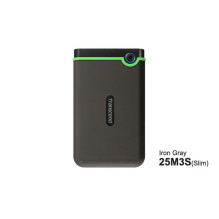 External HDD, TRANSCEND, StoreJet, TS4TSJ25M3S, 4TB, USB 3.1, Colour Iron Grey, TS4TSJ25M3S