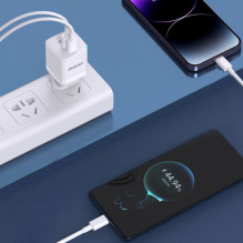 Dudao Wall charger GaN 33W PPS USB C / USB Dudao A13Pro - white Dudao Wall charger GaN 33W PPS USB C / USB Dudao A13Pro - white