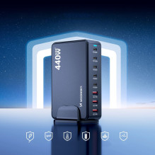 Wozinsky Wozinsky WSL-240 GaN QC3 Charging Station - 200W - Black