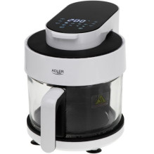 Oil-free fryer with a glass...