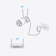 Surveillance Camera - Reolink W430 4K Outdoor Camera, Wi-Fi 6, 5X Optical Zoom, People/Vehicle/Animal Detection, Color N