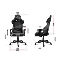 Huzaro Force 6.2 Grey Mesh gaming chair Huzaro Force 6.2 Grey Mesh gaming chair