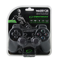 Esperanza EG102 žaidimų valdiklis, juodas, USB 2.0, analoginis / skaitmeninis, PC, Playstation 3