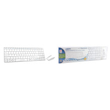 Esperanza EK122W klaviatūra RF belaidė QWERTY balta Esperanza EK122W klaviatūra RF belaidė QWERTY balta