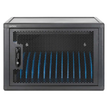 Manhattan Laptop Charging Cabinet Desktop (or trolley) via USB-C 65W 16" 12-bay, Suitable for USB-C laptops (to 16& Manhattan Laptop Charging Cabinet Desktop (or trolley) via USB-C 65W 16" 12-bay, Suitable for USB-C laptops (to 16&