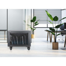 Manhattan Laptop Charging Cabinet Desktop (or trolley) via USB-C 65W 16" 12-bay, Suitable for USB-C laptops (to 16& Manhattan Laptop Charging Cabinet Desktop (or trolley) via USB-C 65W 16" 12-bay, Suitable for USB-C laptops (to 16&