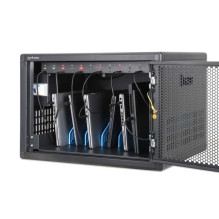 Manhattan Laptop Charging Cabinet Desktop (or trolley) via USB-C 65W 16" 12-bay, Suitable for USB-C laptops (to 16& Manhattan Laptop Charging Cabinet Desktop (or trolley) via USB-C 65W 16" 12-bay, Suitable for USB-C laptops (to 16&