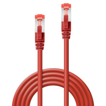 Network Cable - LINDY Cat.6 S / FTP Network Cable, RJ45, M / M, 250MHz, 27AWG, 10 m, Red Network Cable - LINDY Cat.6 S / FTP Network Cable, RJ45, M / M, 250MHz, 27AWG, 10 m, Red